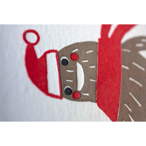 Holiday Cheer Sasquatch Card By Fugu Press