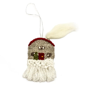 Holiday Cottage Woven Ornament By The Gentle Coast