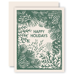 Holiday Greenery Card By Heartell Press