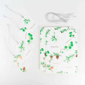 Holiday Vegetation Gift Tag Set (8) By Porchlight Press