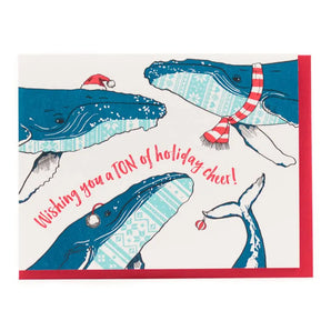 Holiday Whales Card 6 Pack By Porchlight Press