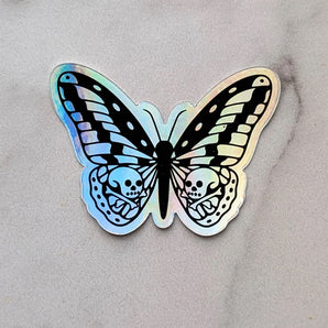 Holographic Butterfly Sticker By Sorry Goods