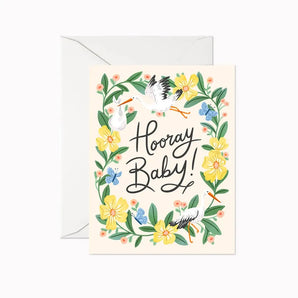 Hooray Baby Card By Linden Paper Co.