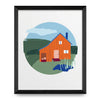 House on Big Hill 8x10 Print By Kautzi