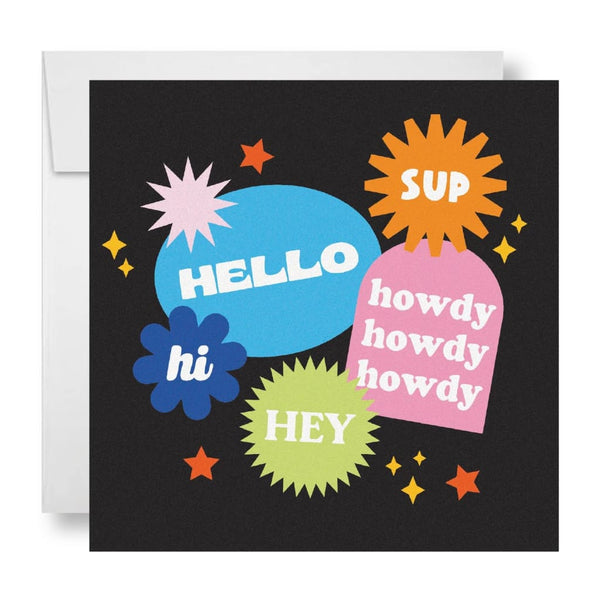 Howdy Hi Card By Wild Rose