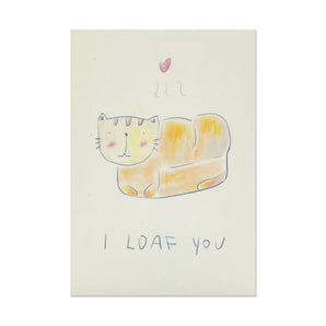 I Loaf You Notecard By Mini Tiger