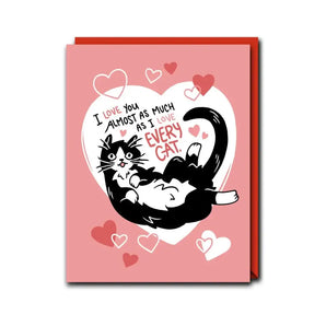 I Love Every Cat Card By Kate Leth