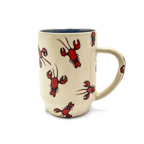 Illustrated Lobster Mug (Tall) By The Maple Market Crafts