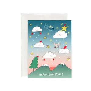 In the Sky Holiday Card By foonie