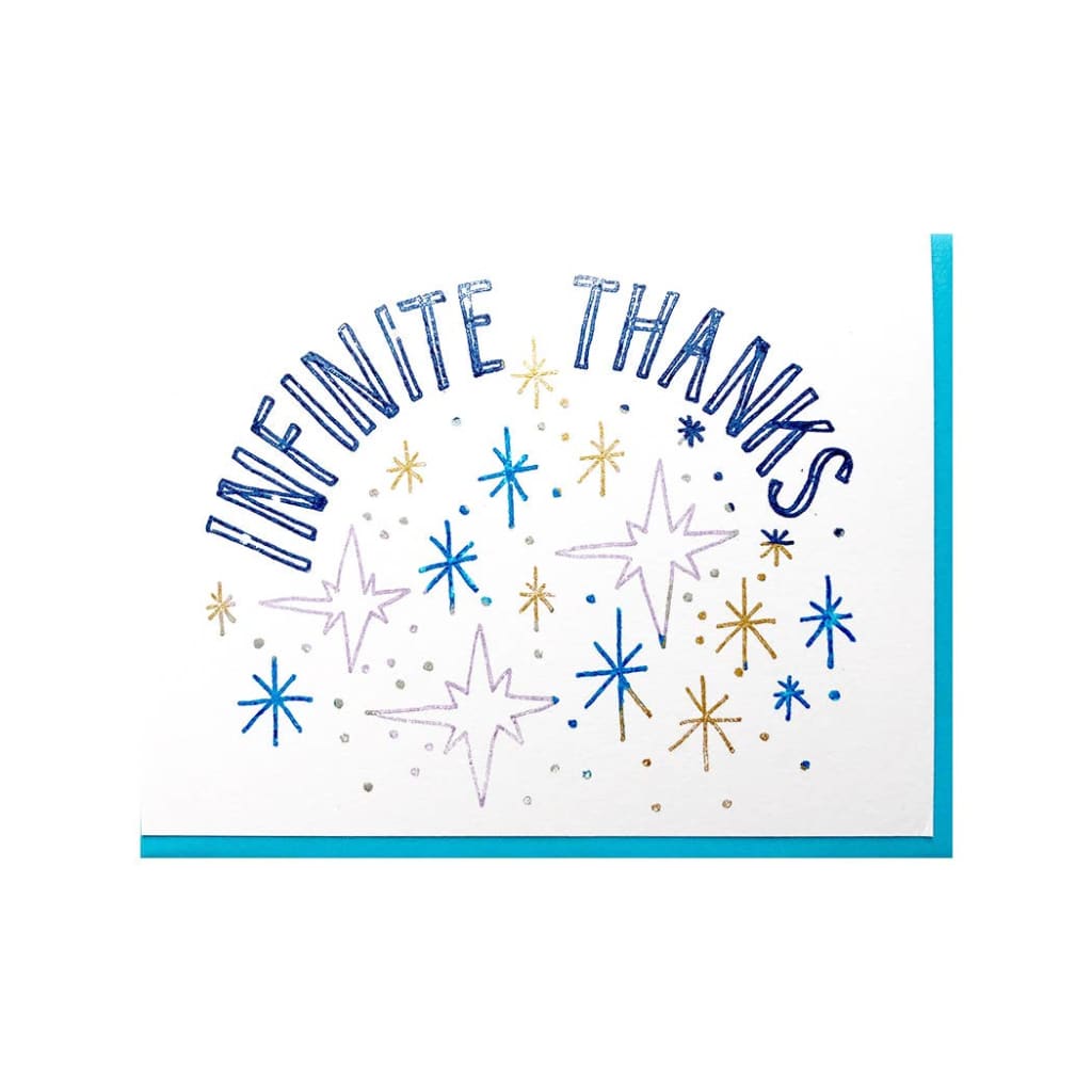 Infinite Thanks Card By Cosmic Peace Studio