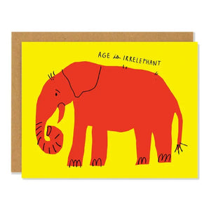 Irrelephant Birthday Card By Badger & Burke