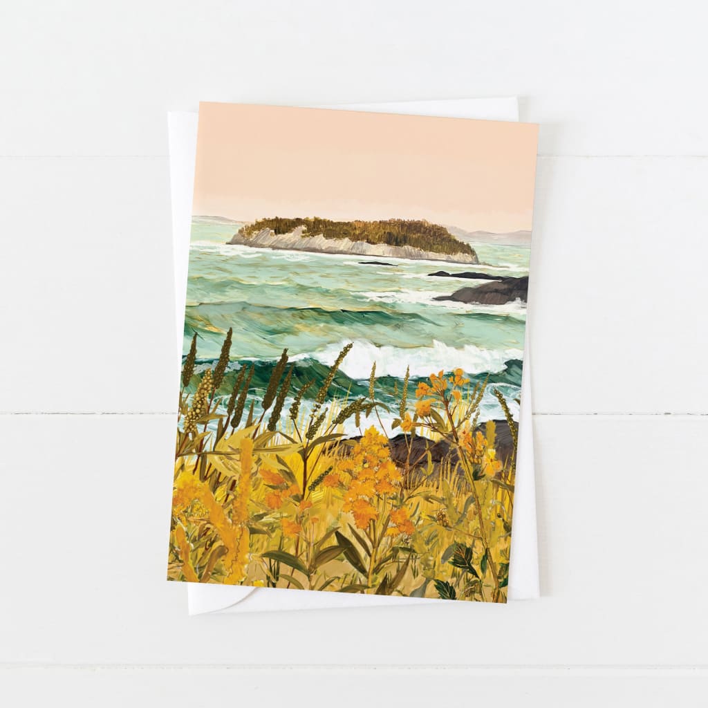 Island With Goldenrod Card By Briana Corr Scott