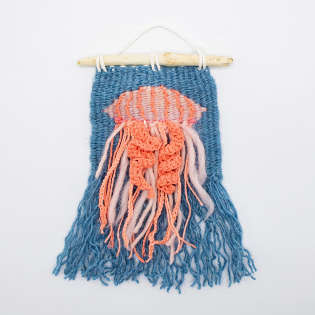 Jellyfish Woven Wall Hanging By The Gentle Coast