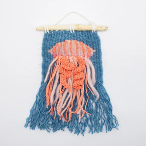 Jellyfish Woven Wall Hanging (various colours)