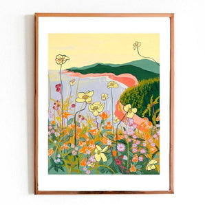 Jewelweeds and Rosehips 8.5x11 Print By Lizz Miles Art