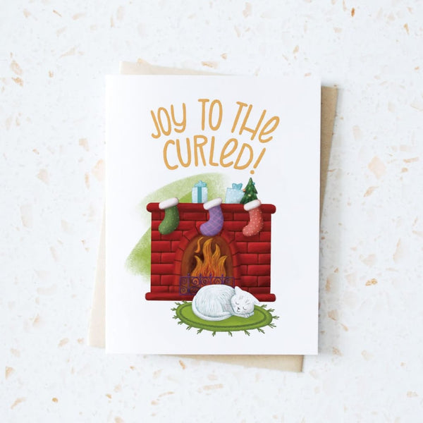 Joy To The Curled Card By Hop & Flop
