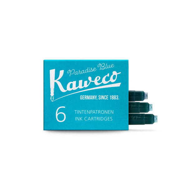 Kaweco Ink Cartridges - Paradise Blue - 6 Pack