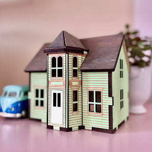 Key Lime Lunenburg Bump Miniature House By Beepart