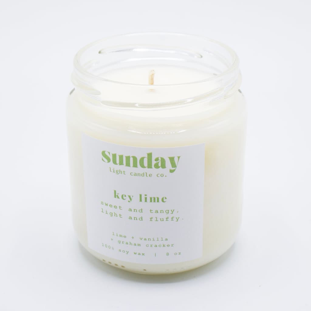 Key Lime Soy Candle By Sunday Light Company
