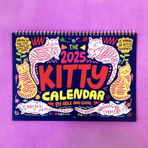 Kitty 2025 Wall Calendar By Able and Game