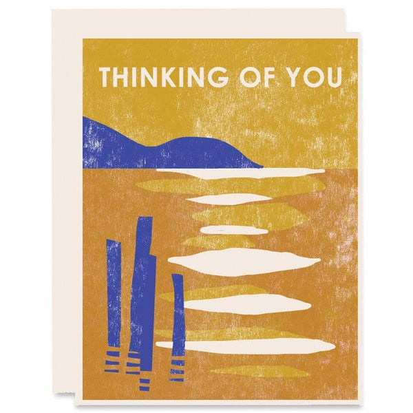 Lake Thinking of You Card By Heartell Press