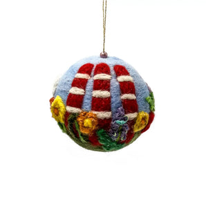 Large Felted Smokestacks Ornament By Magic of Wool