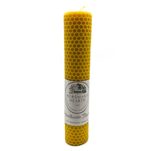 Large Rolled Beeswax Candle By Horsman’s Hearth