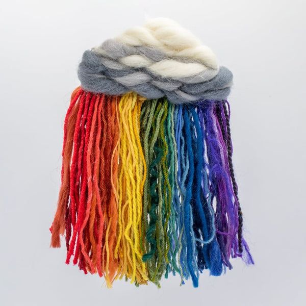 Large Woven Rainbow Cloud By The Gentle Coast