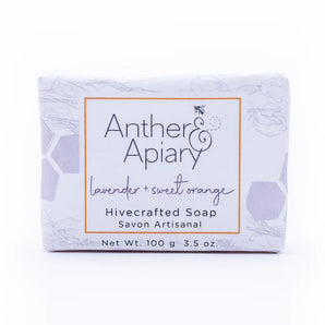 Lavender & Sweet Orange 3.5oz Soap By Anther Apiary
