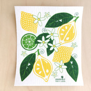 Lemons Swedish Dish Cloth By Square Love