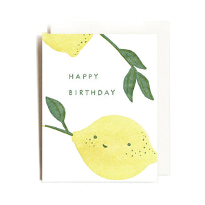 Lemony Birthday Card By Homework Letterpress