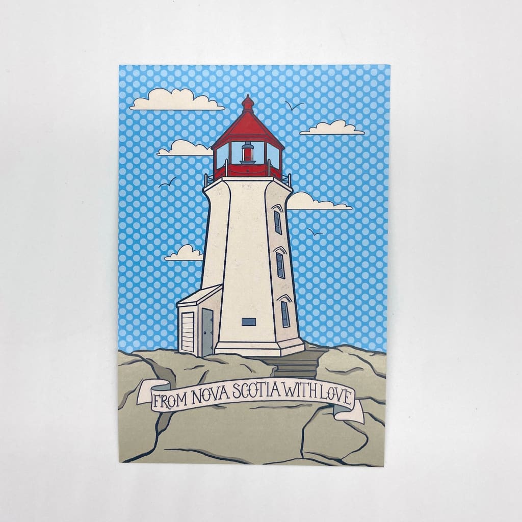 Lighthouse Postcard By Carabara Designs