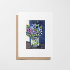Lilacs in a Jar Card By Bryanna Chapeskie