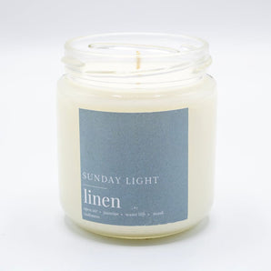 Linen Soy Candle By Sunday Light Company