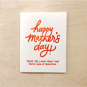 Living Proof Mom Card By Odd Daughter Paper Co.