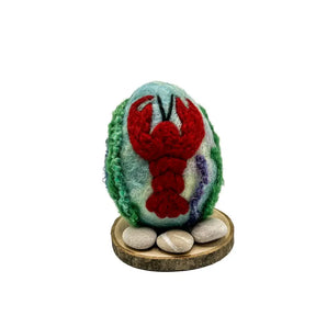 Lobster - Egg Felted Sculpture By Magic of Wool