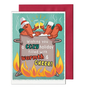 Lobster Hot Tub Holiday Card By Pencil Empire