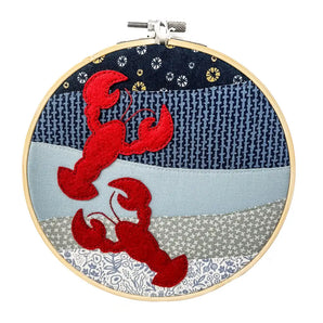 Lobster Stitched Hoop (various designs) By The Yellow