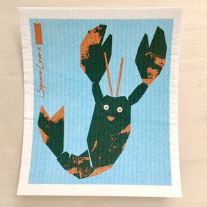 Lobster Swedish Dish Cloth By Square Love