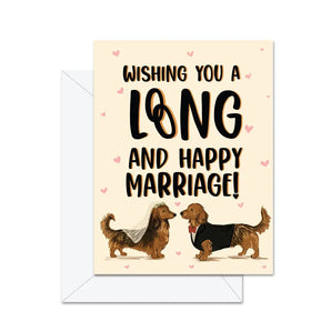 Long And Happy Marriage Card By Jaybee Design