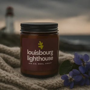 Louisbourg Lighthouse 8oz Soy Candle By Kelp House Co.