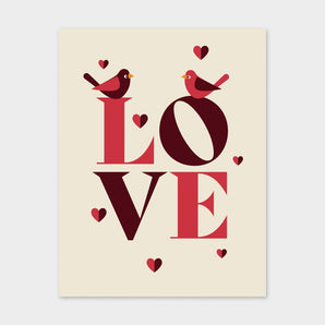 Love Birds Card By Inkwell Originals