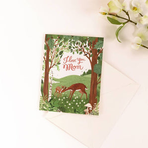 Love You Mom Card By Botanica Paper Co.