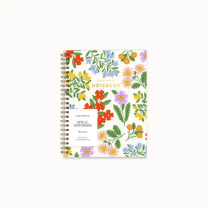 Loveliest Floral Spiral Lined Notebook By Linden Paper Co.