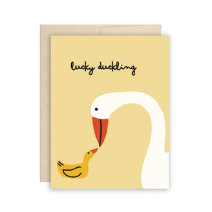 Lucky Duckling Baby Card By The Beautiful Project