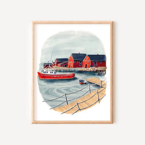 Lunenburg Marina 8x10 Print By Julep and Trubbs Studio