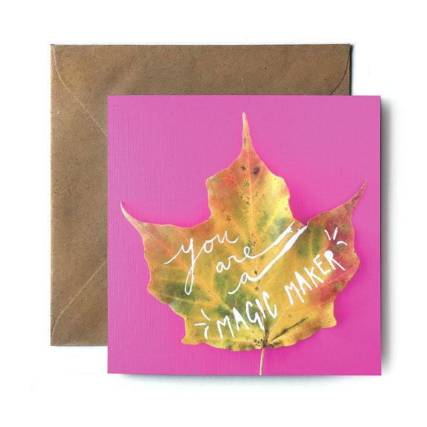 Magic Maker Leaf Card By Tiny & Snail