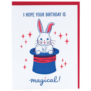 Magical Rabbit Birthday Card By Smudge Ink