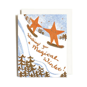 Magical Winter Card By Homework Letterpress