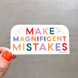 Magnificent Mistakes Sticker By Free Period Press